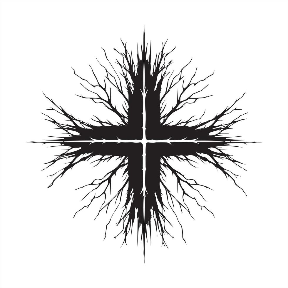 Cracked Concrete Wall ClipArt Illustration for Graphics vector