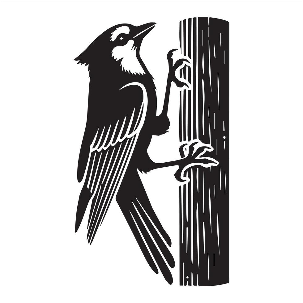 Grey Jay Bird Clipart Design vector