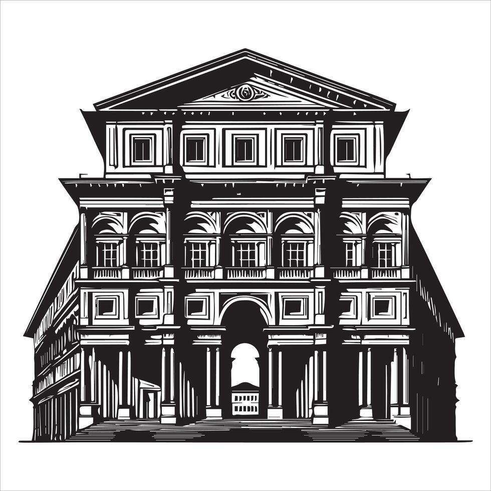 Iconic Monuments in Beautiful Artistic Illustration vector