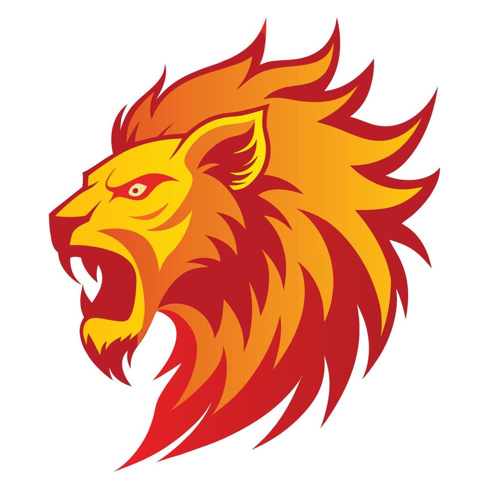 Powerful Fire Flame Illustration for Sublimation vector