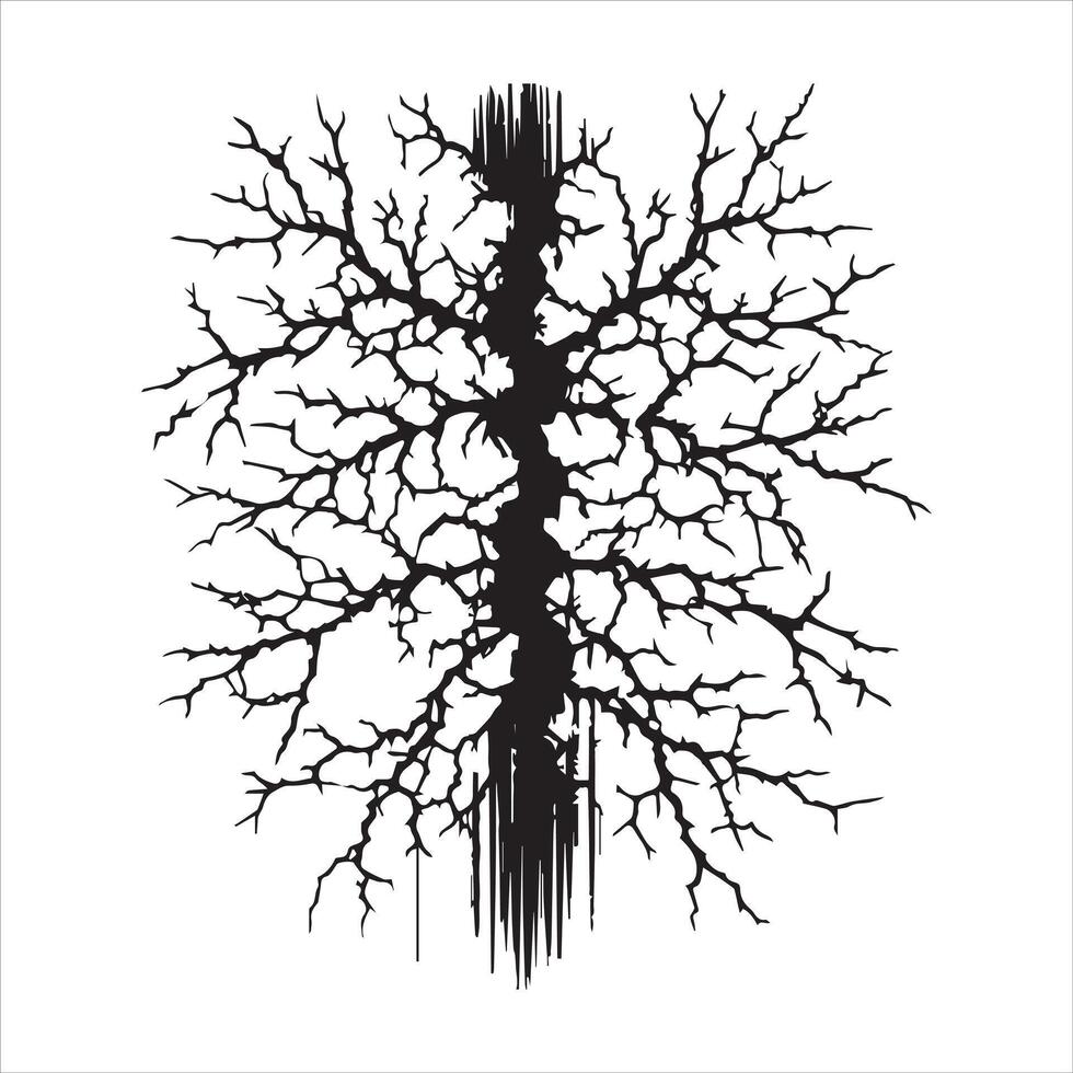 Cracked Wall Texture Design ClipArt vector