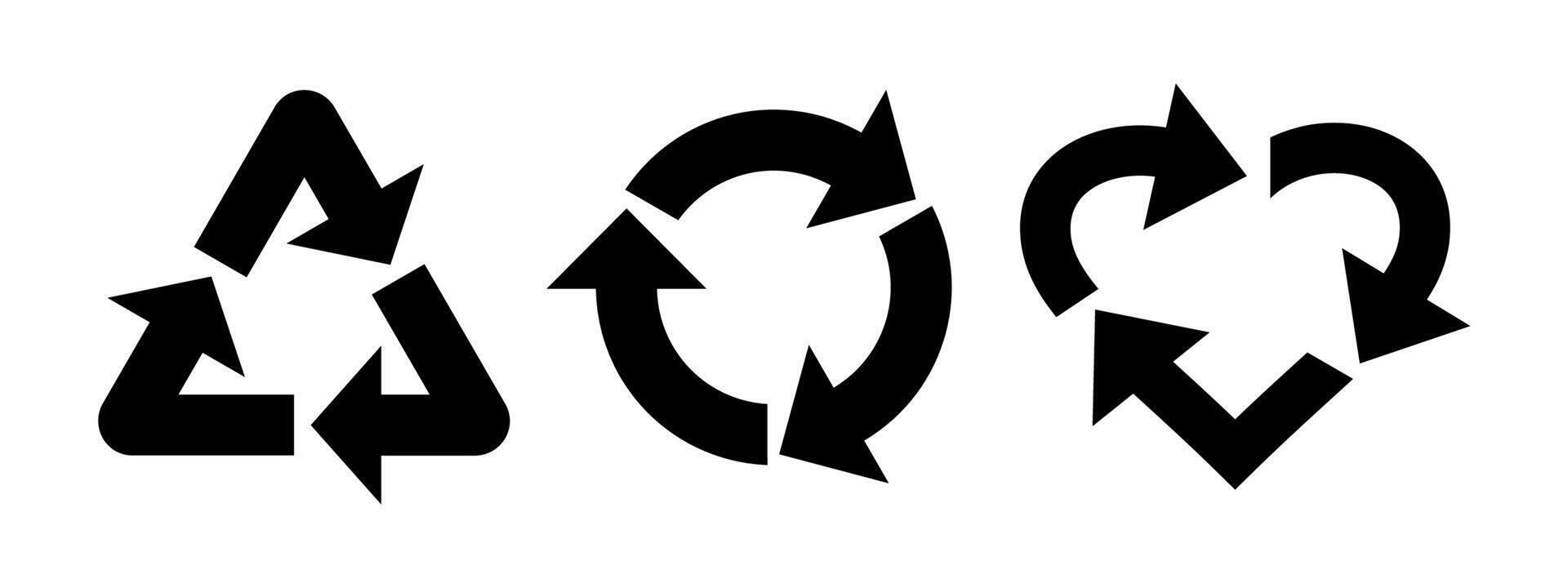 Recycle logo isolated on white background vector