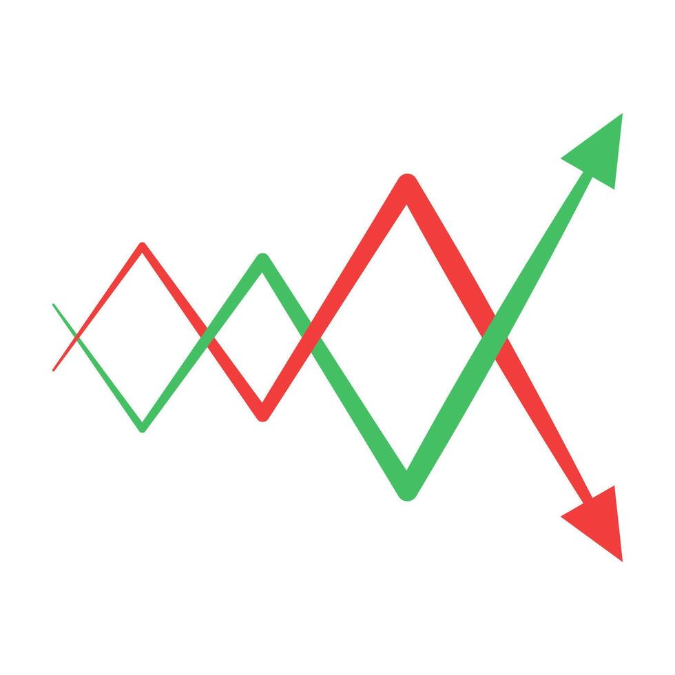 Market volatility, Navigating Market Trends Visual Guide Success vector