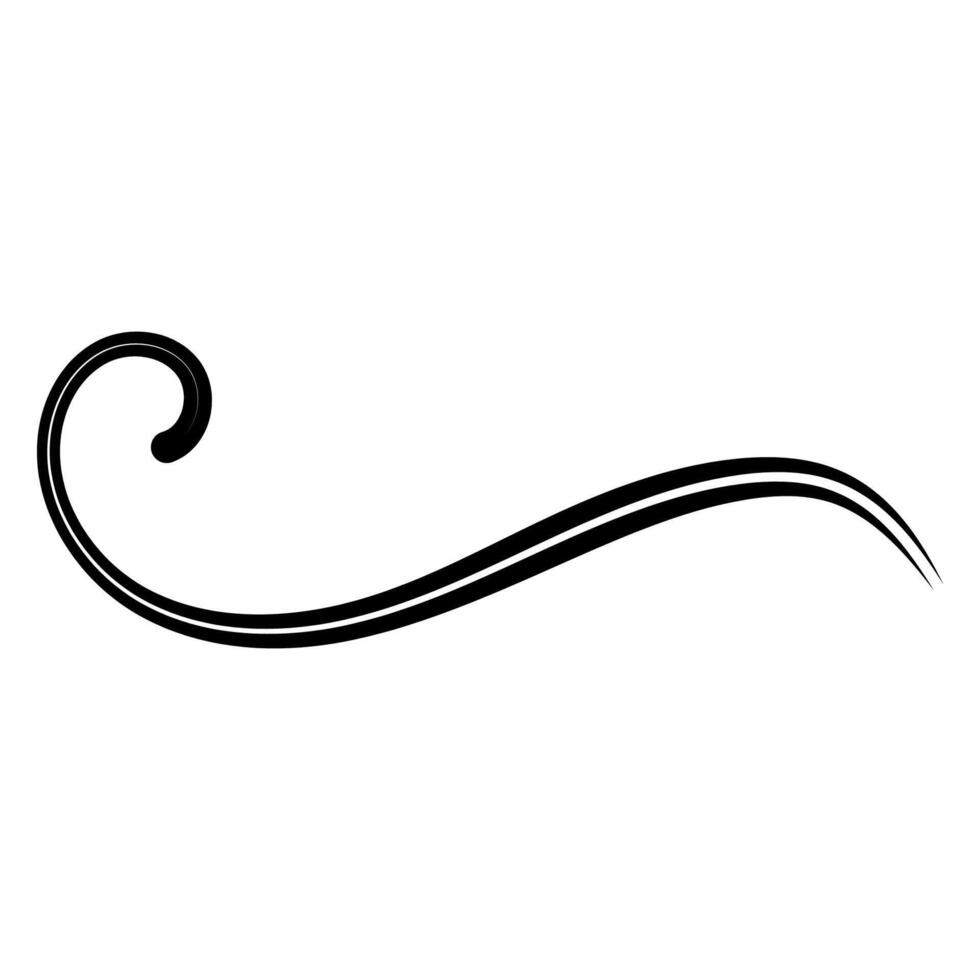 Elegant Swirl of Motion, Symphony Curvature and Grace in Design vector
