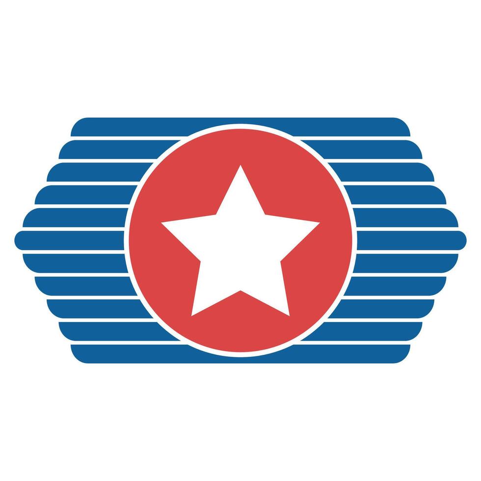 Patriotic Star Banner, Bold Symbol of Unity and Freedom vector