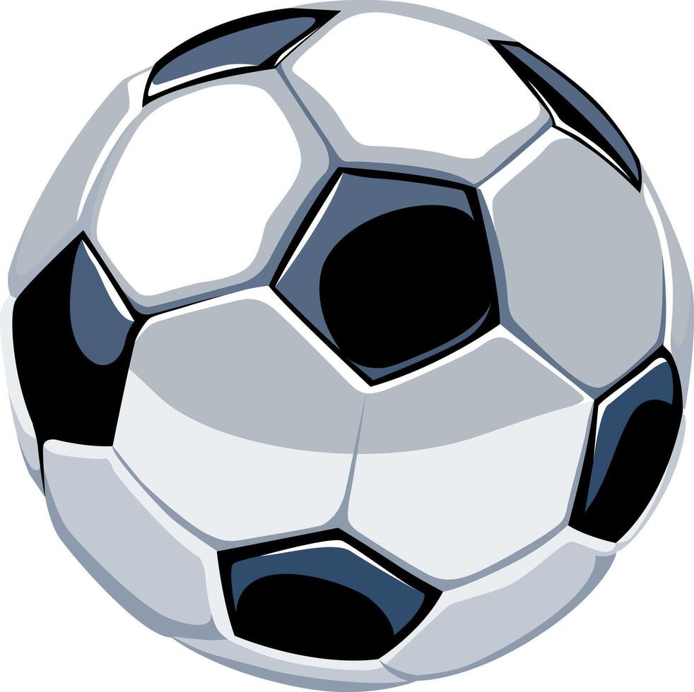 Soccer ball isolated on a white background.Flat sketch illustration. vector