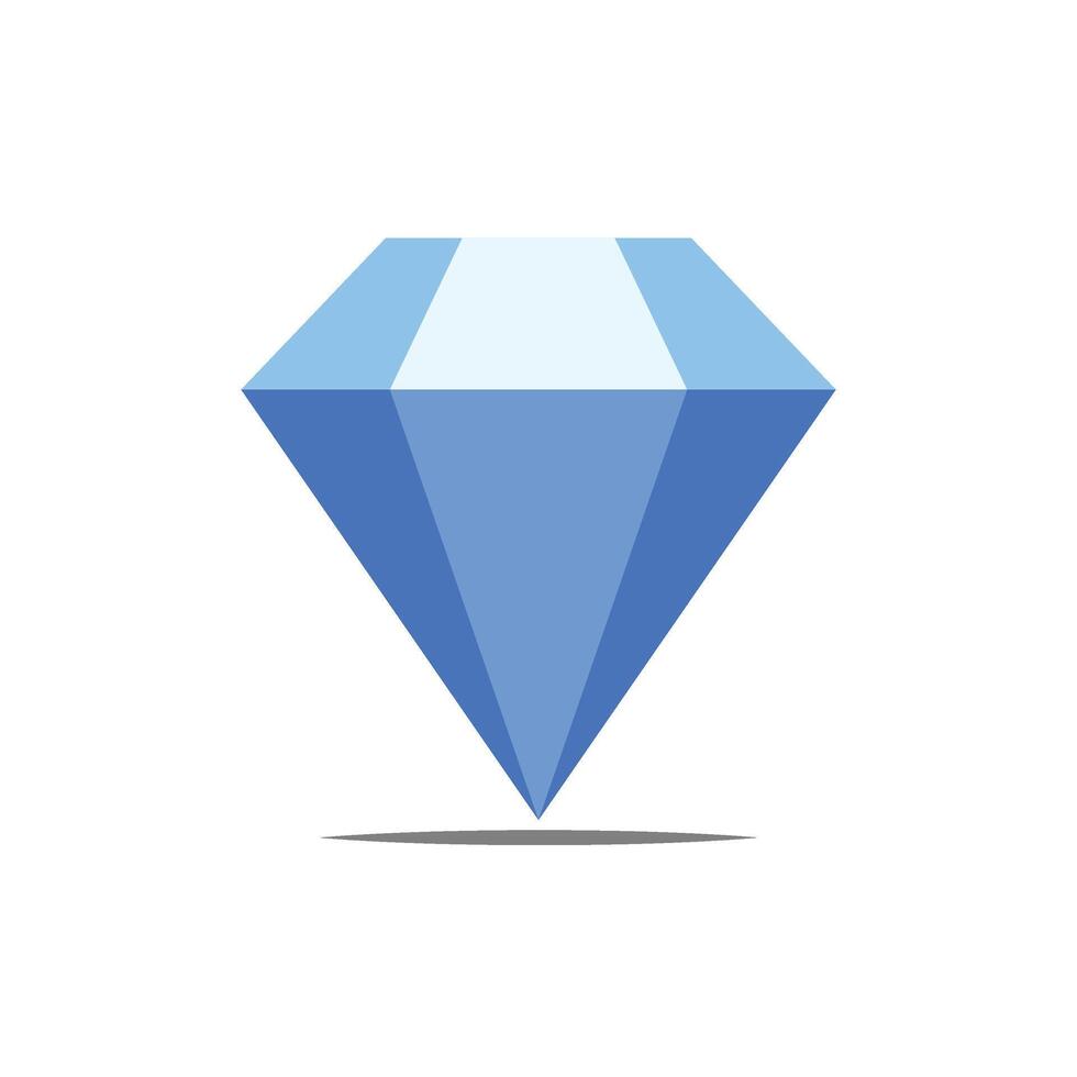 Single Diamond Icon. stock illustration. Stroke Editable vector