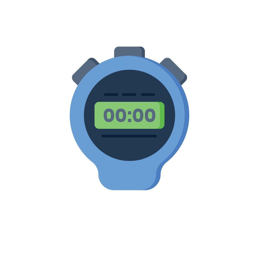 Stopwatch Icon stock illustration. Stroke Editable vector
