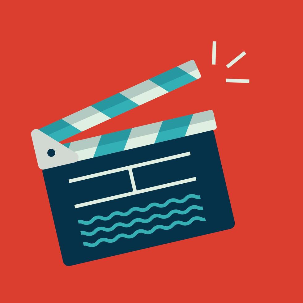 Film Movie Slate Red Carpet Movie Cinema Business Symbol Background stock illustration vector