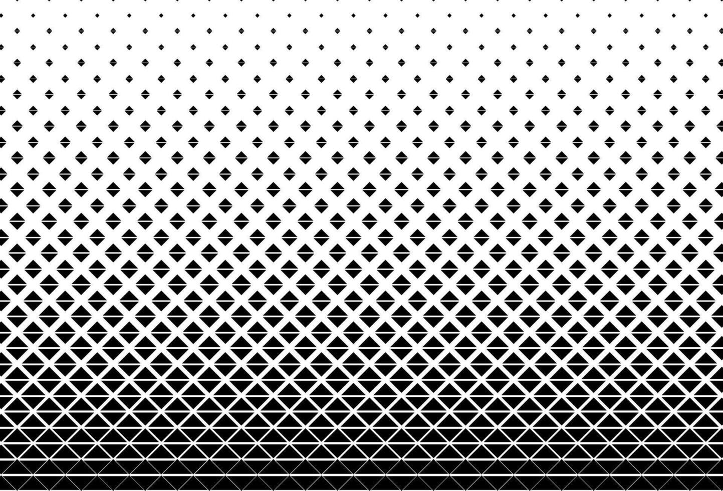 Black color square halftone design pattern vector