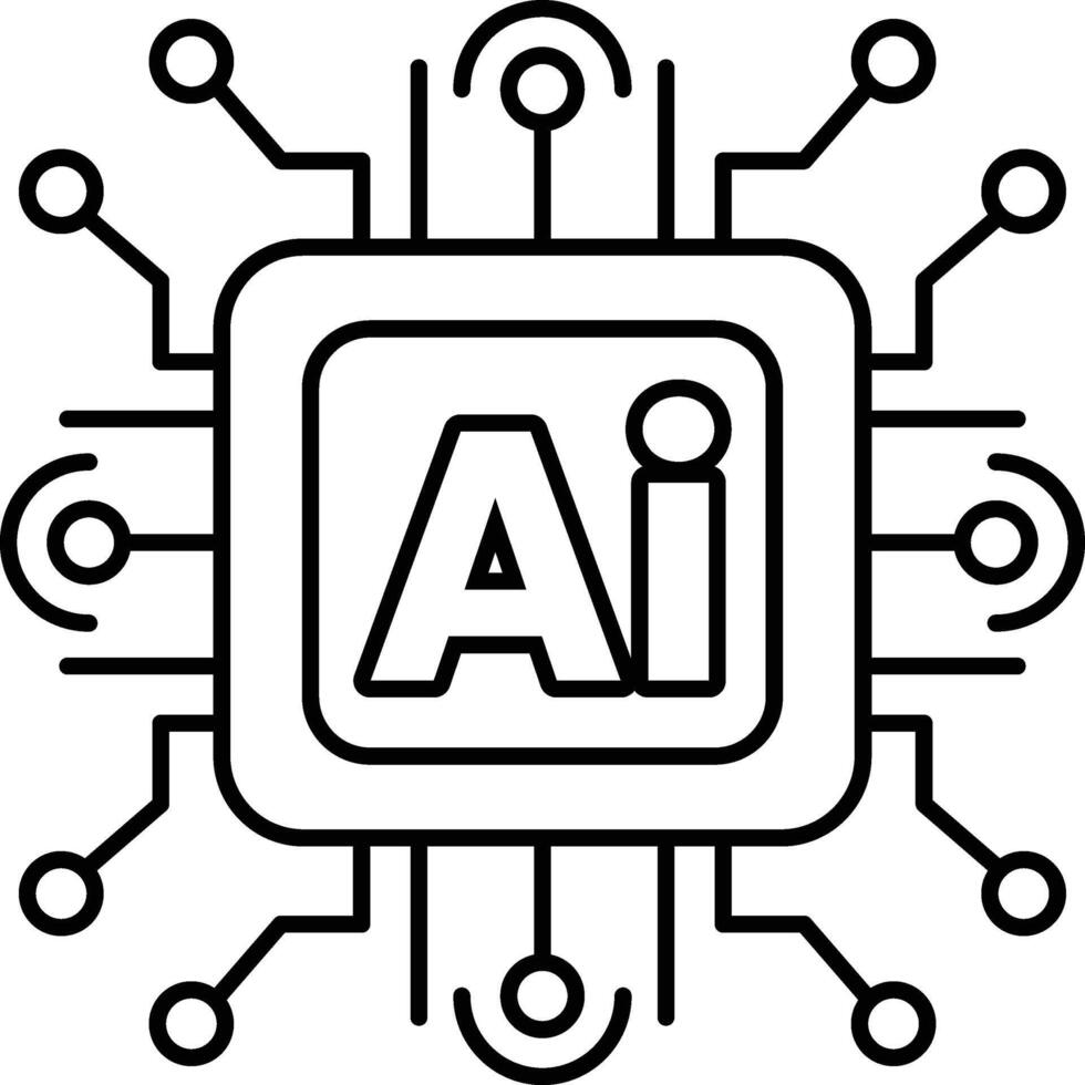 square with a white circle in the middle In black and white line style vector