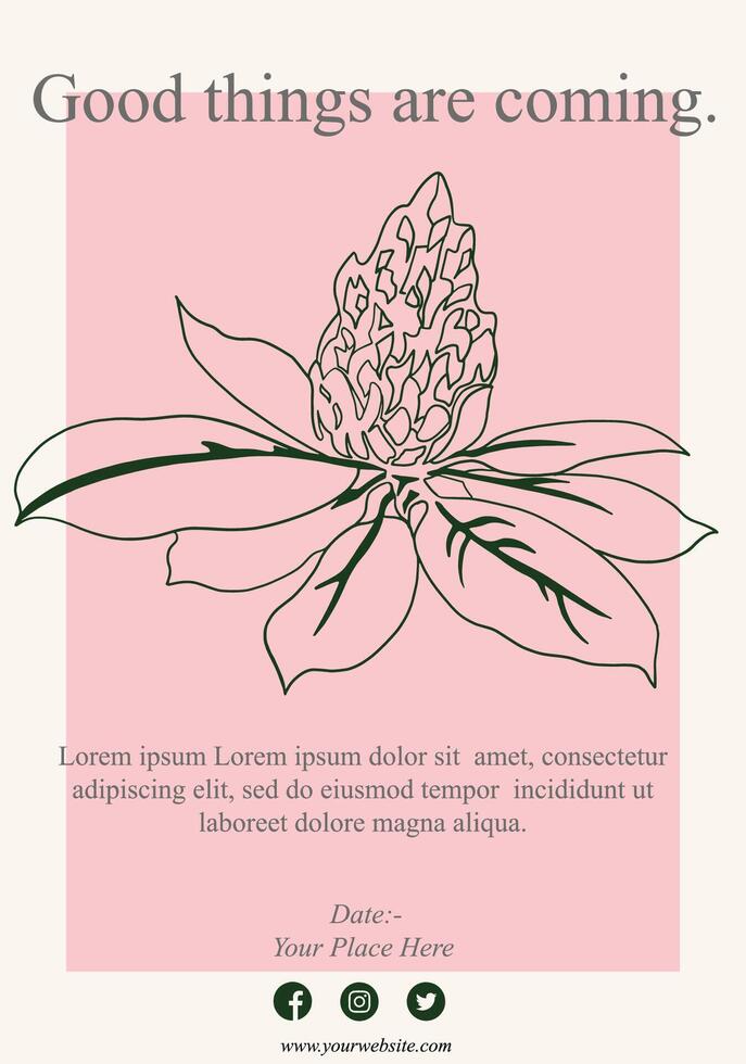 Good things are coming vector