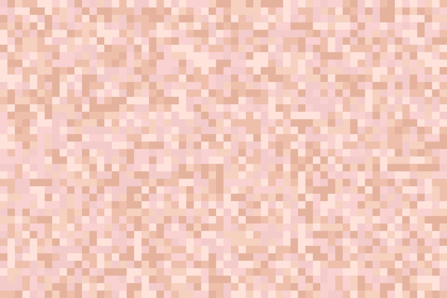 Blurred skin background with pixel mosaic effect. Nude body and face censored effect. Abstract seamless noisy backdrop. vector