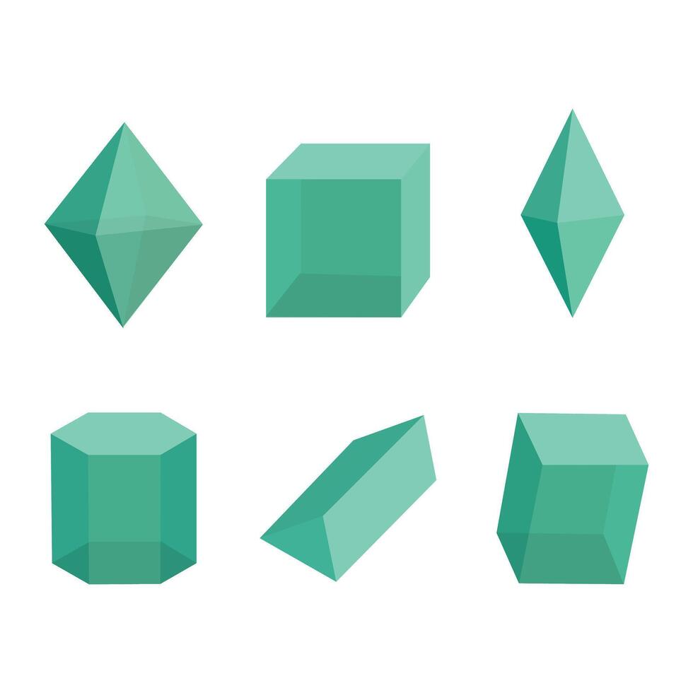 3d Shapes design vector