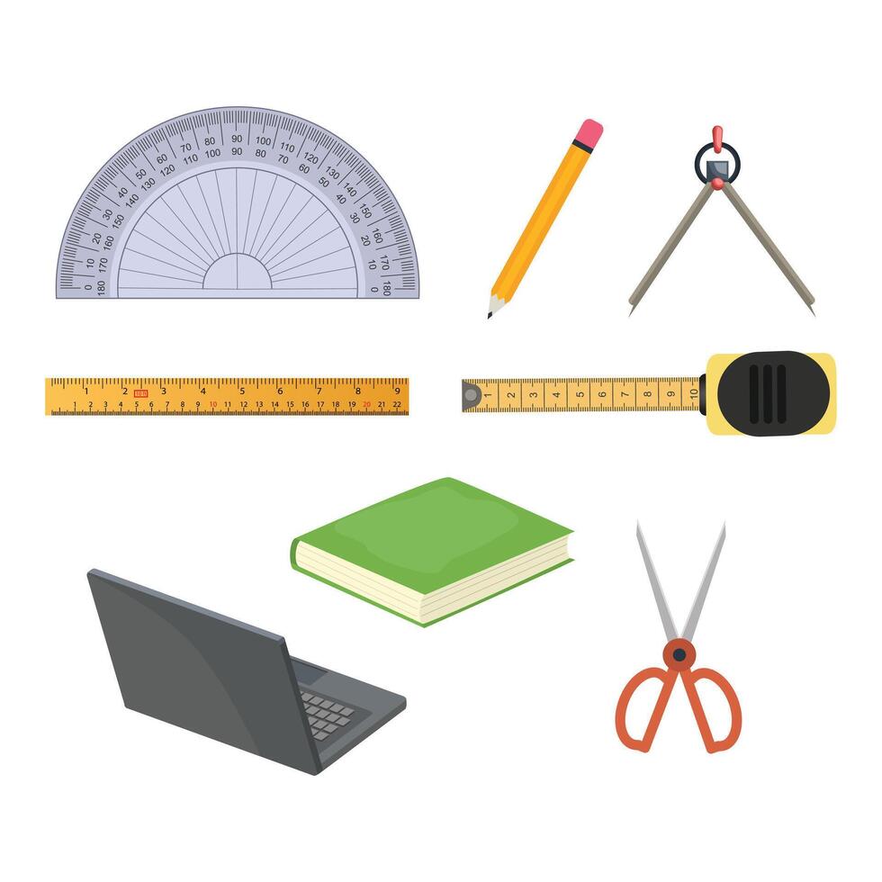 Study material school project vector