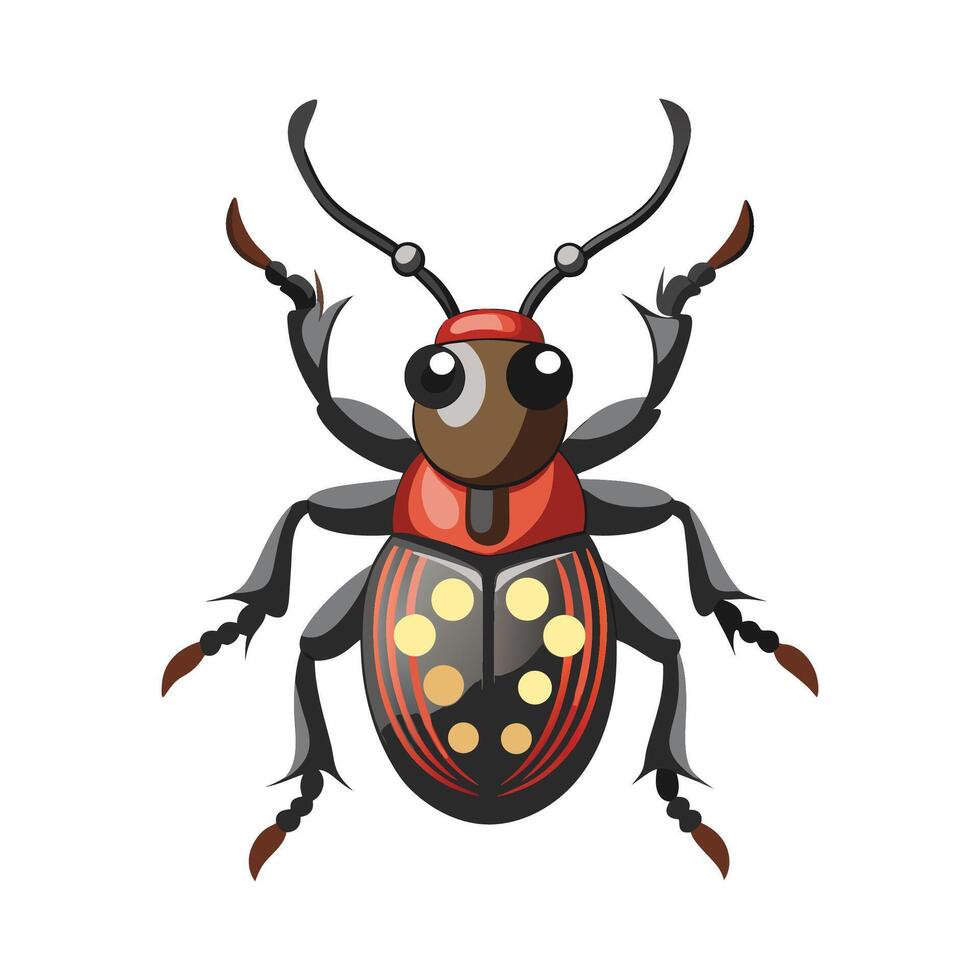 Cute Weevil Character Digital Art vector