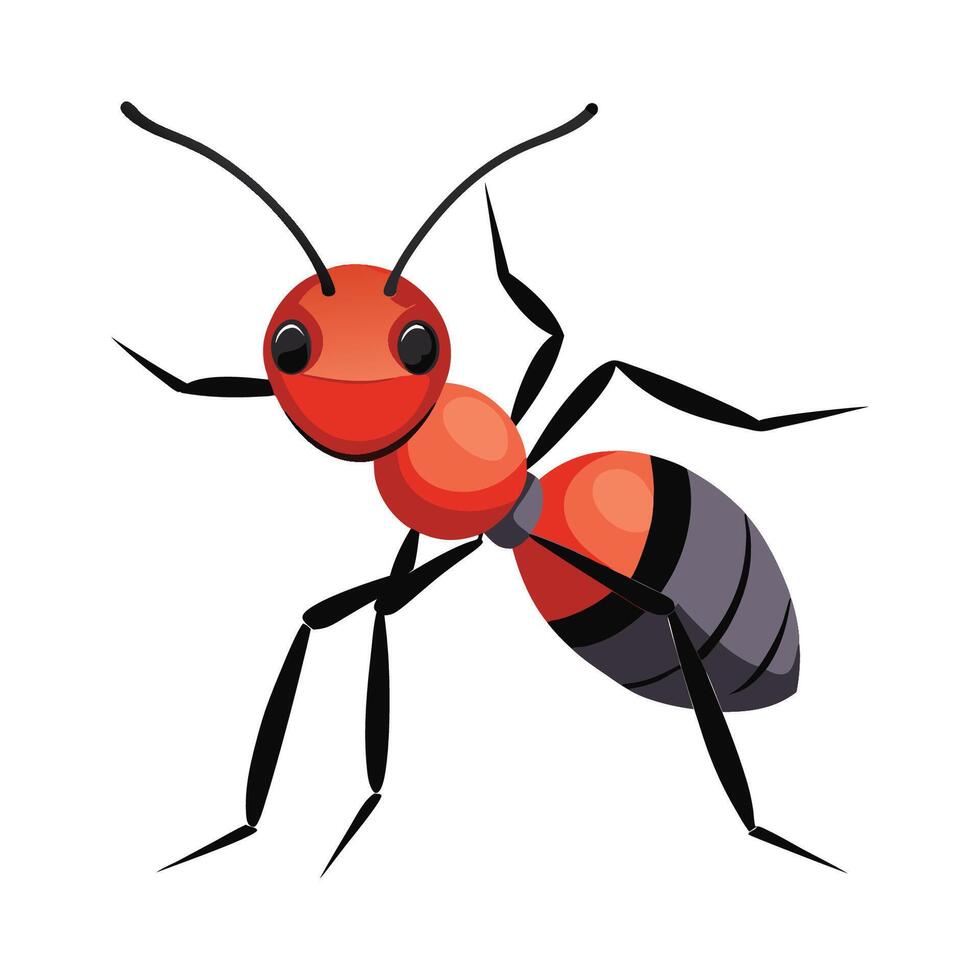 Vivid Ant Illustration for Educational Programs vector
