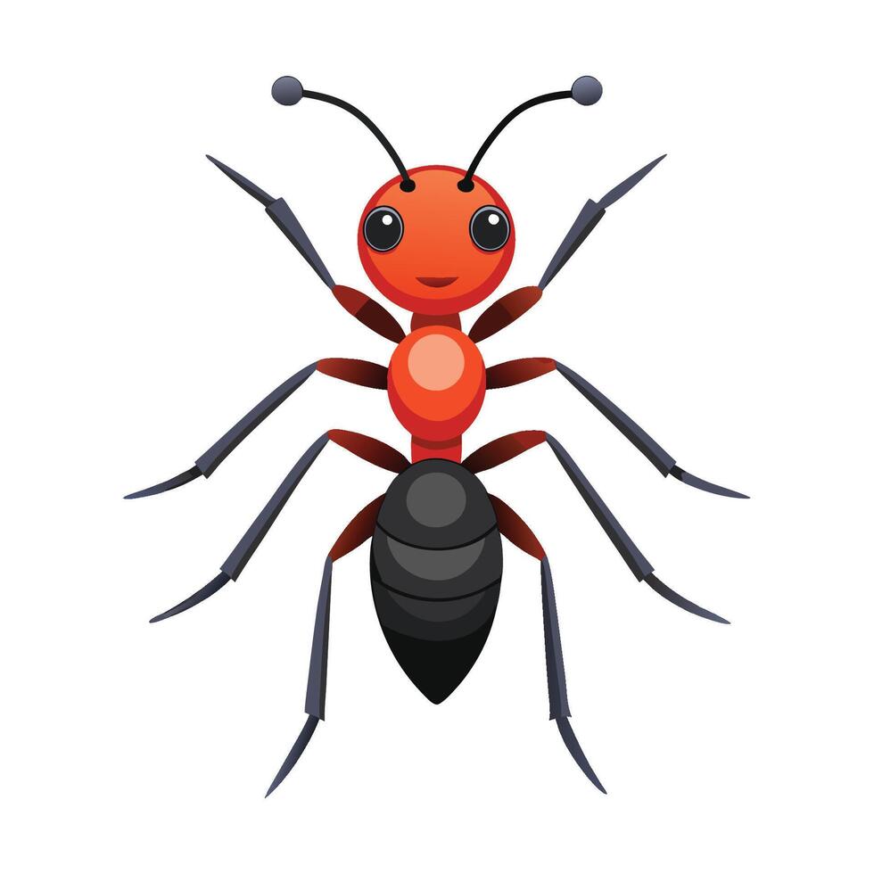 Charming Ant Illustration For Childrens Projects vector