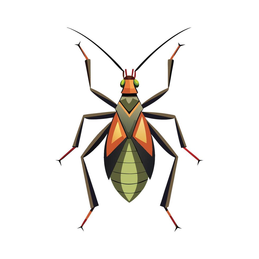 Exploring Assassin Bug Species With Illustration vector