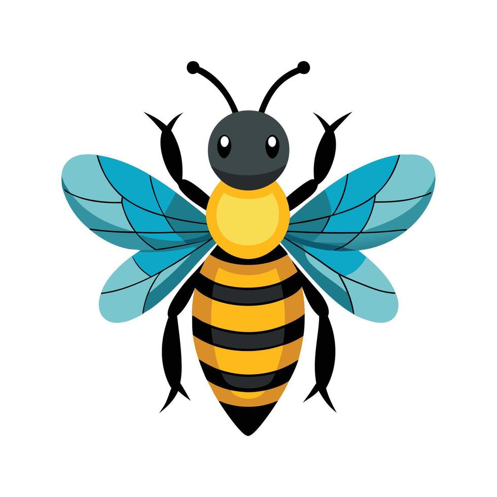 Illustrated Bee Collection for Education Purposes vector