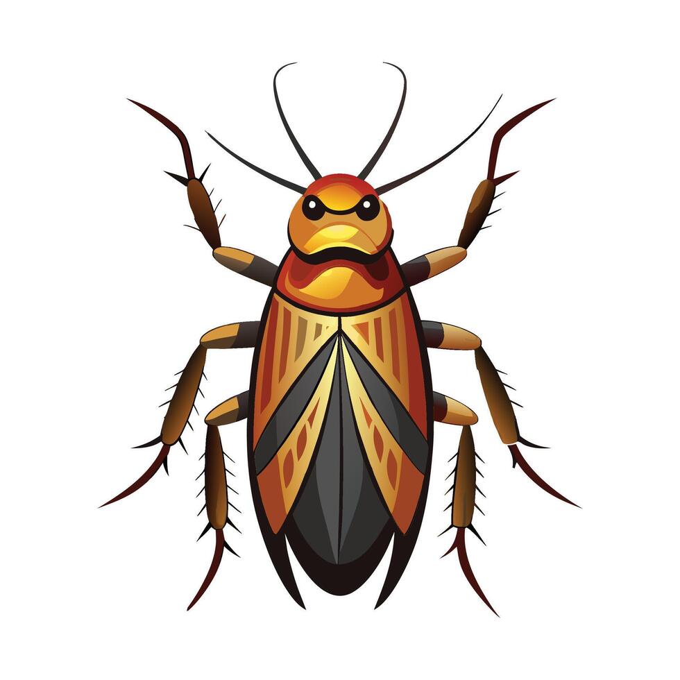 Charming Cockroach Character for Kids vector