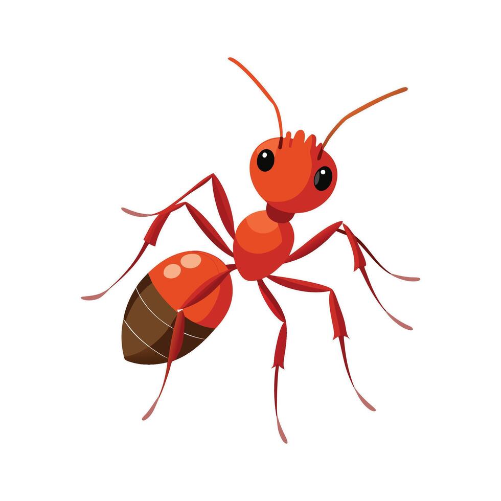 Stylish Fire Ants Character for Kids vector