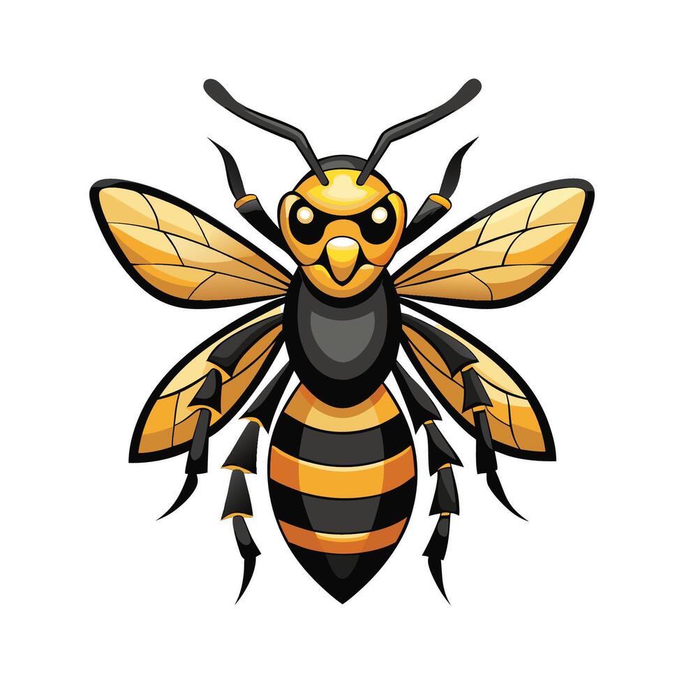 Charming Hornet Character for Kids vector