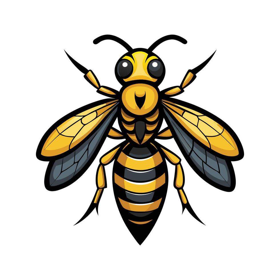 Colorful Hornet for Kids vector