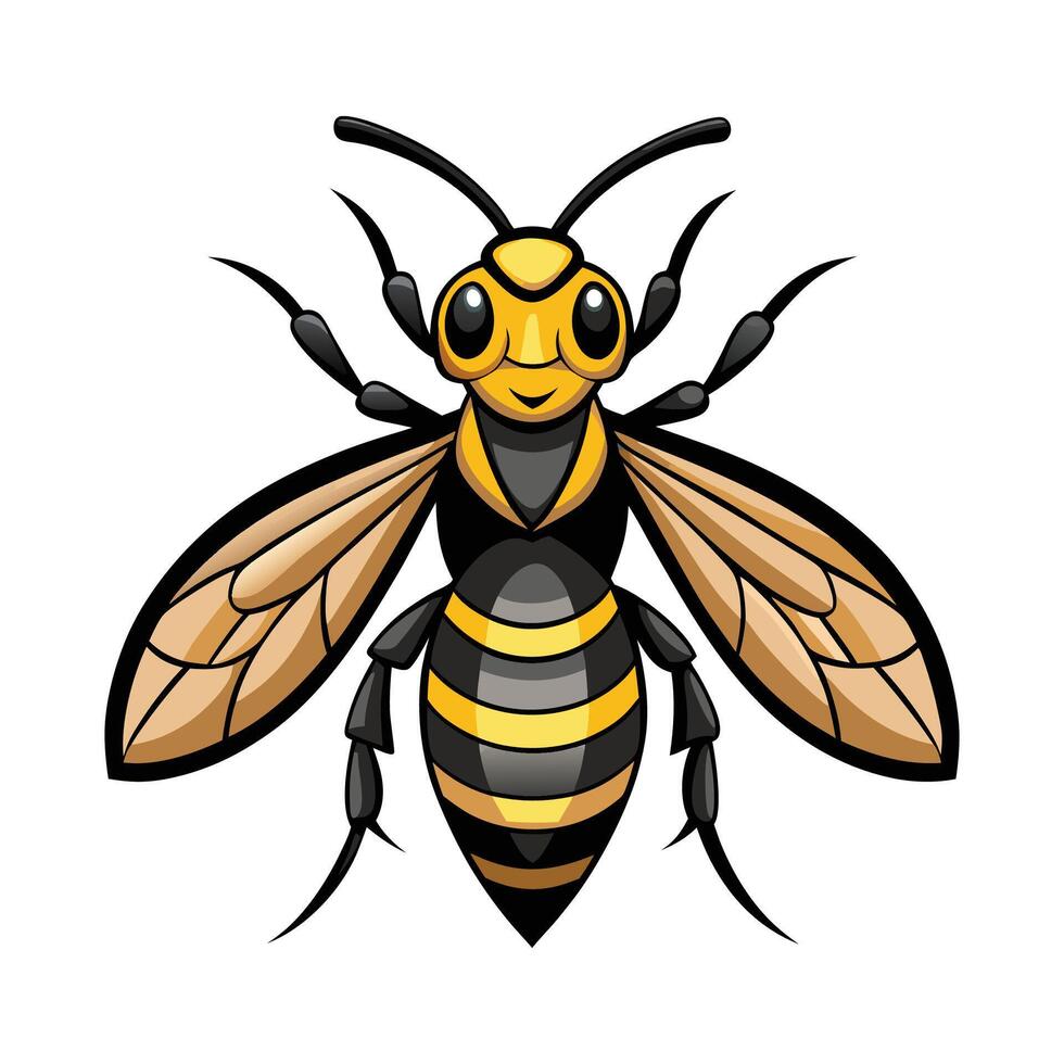 Stylized Hornet for Creative Learning vector