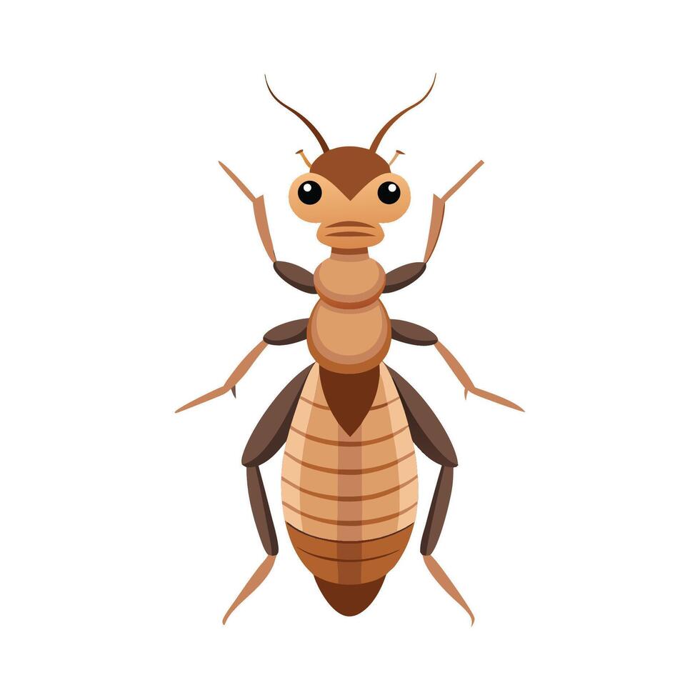 Charming Lacewing Character on a Flower vector