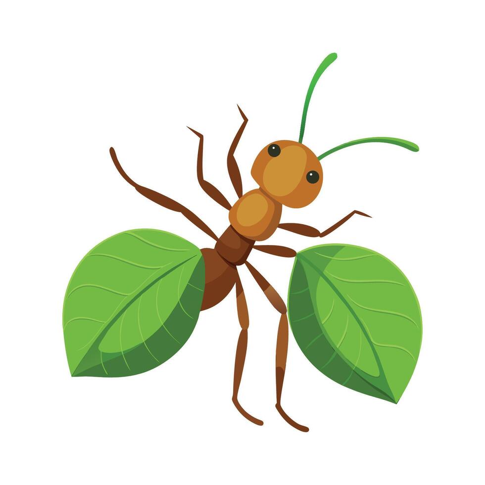 Charming Leafcutter Ant Character vector