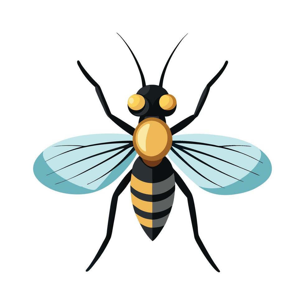 Cute Midge Character for Kids vector