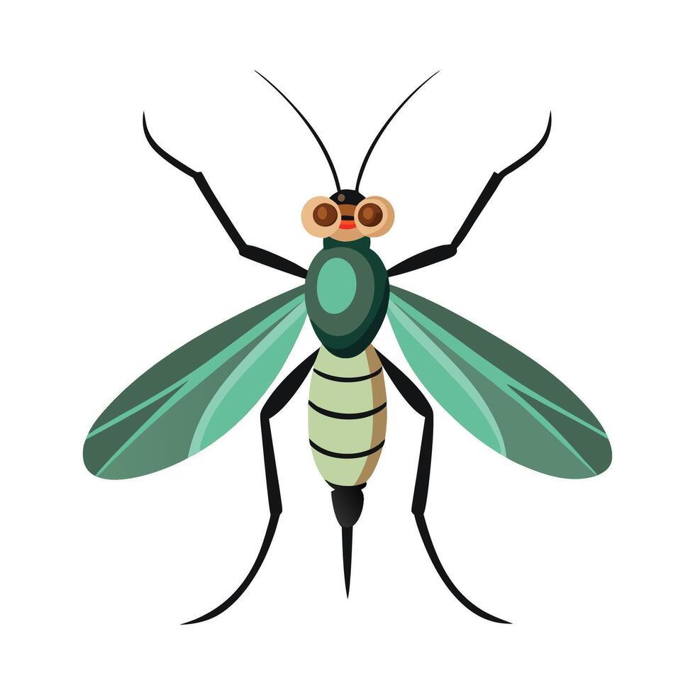 Stylized Midge Character for Kids vector