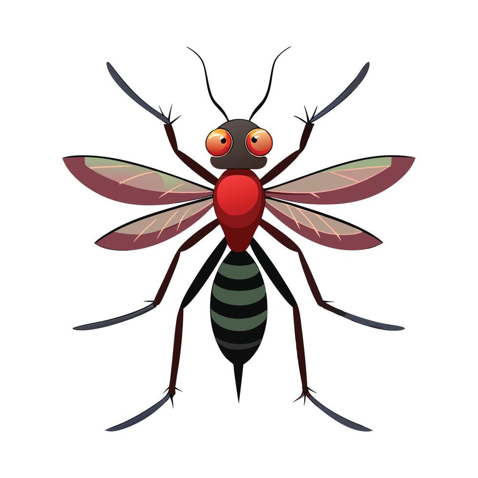 Realistic Mosquito Illustration vector