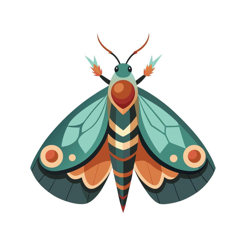 Stylized Moth for Educational Use vector