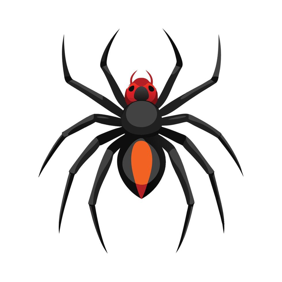Charming Spider Character on a Leaf vector