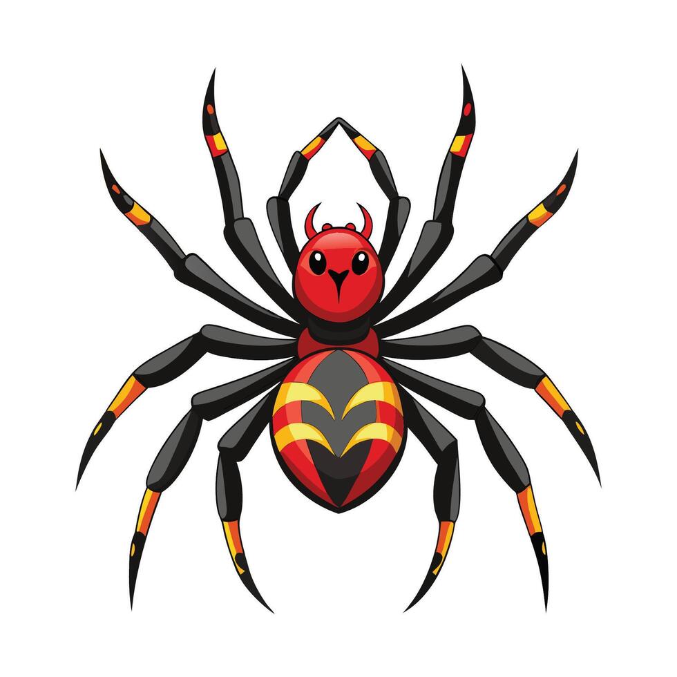Colorful Spider for Kids vector