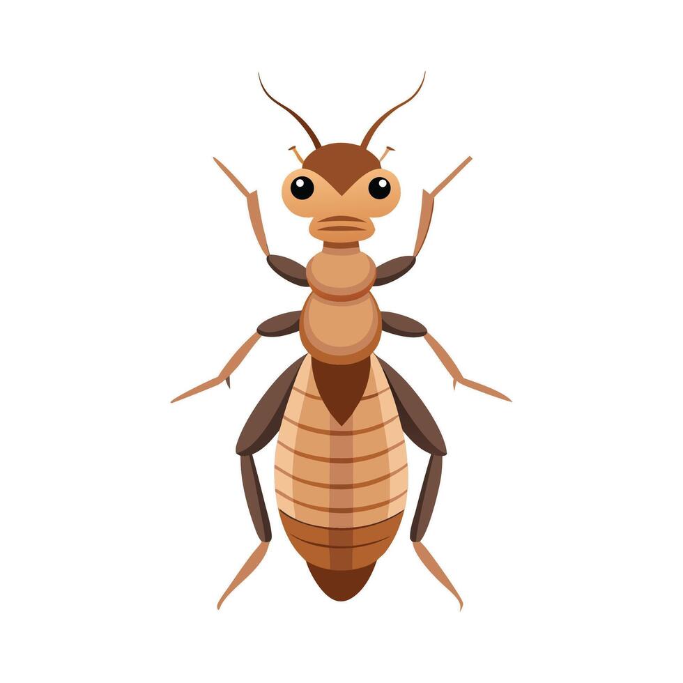 Realistic Termite on Green Background vector