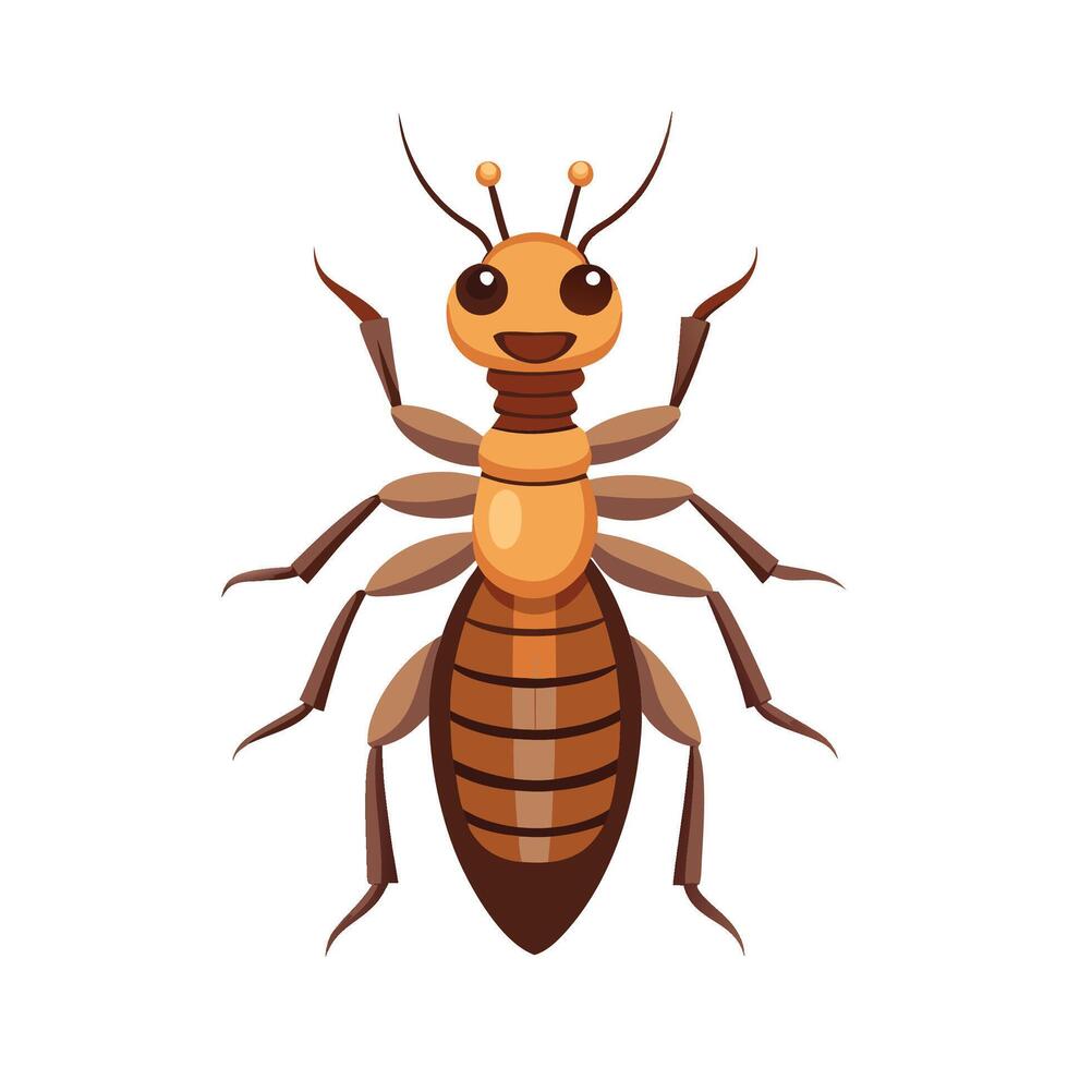 Realistic Termite Character in Nature vector