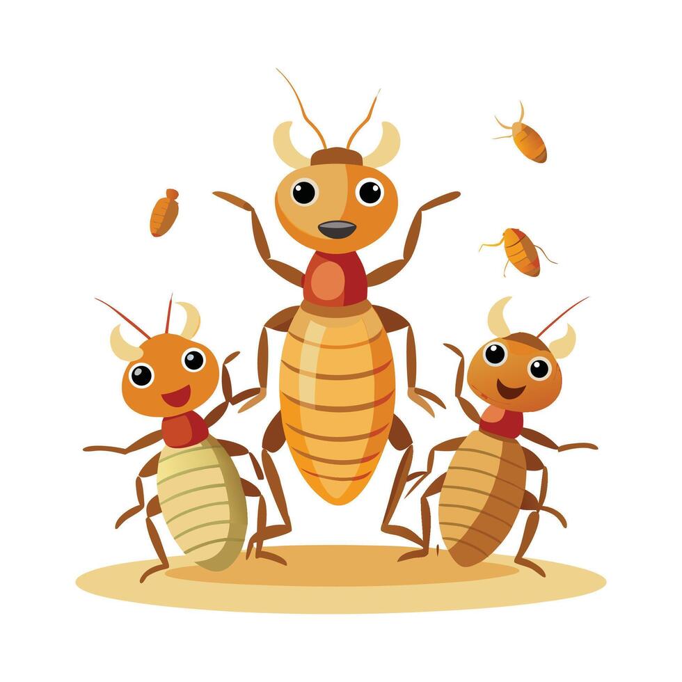 Charming Termites in Nature vector