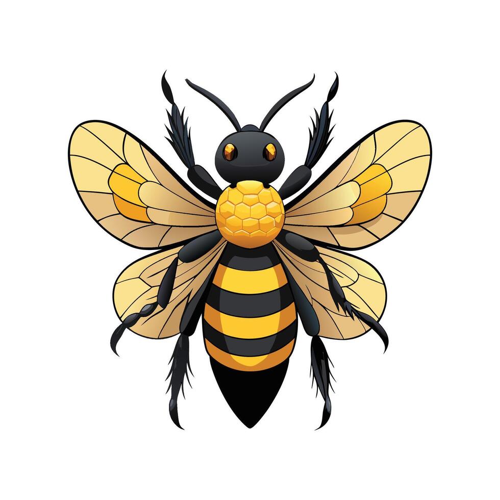 Xylocopa Virginica Artistic Design vector