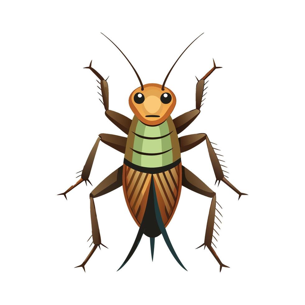 Acheta Domesticus Artistic Illustration Design vector