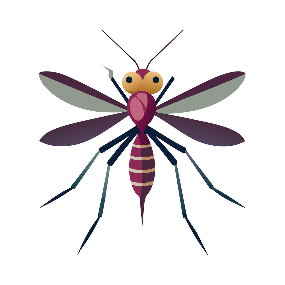 Aedes Aegypti Artistic Composition vector