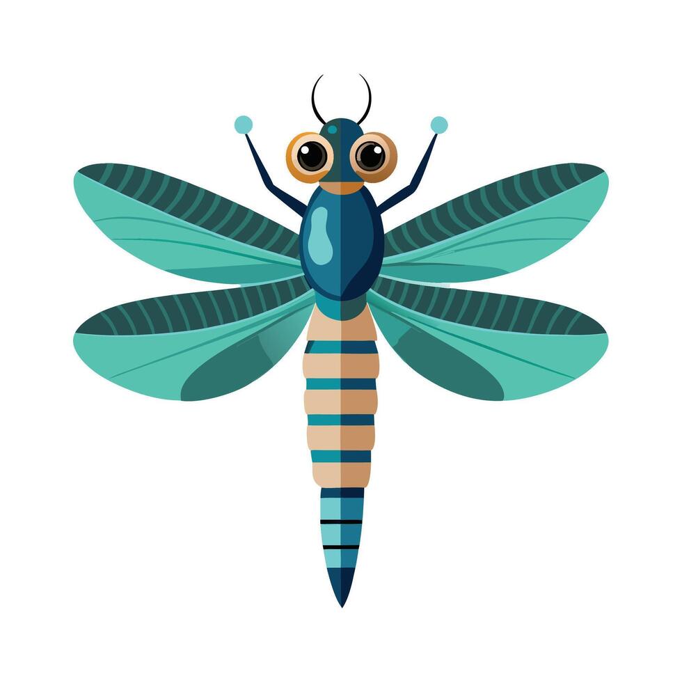 Aeshna Cyanea Elaborate Design vector
