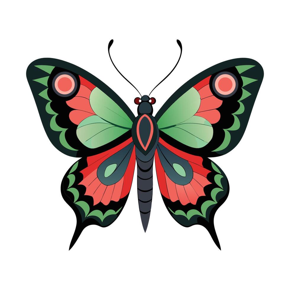 Aglais Io Vibrant Artwork vector