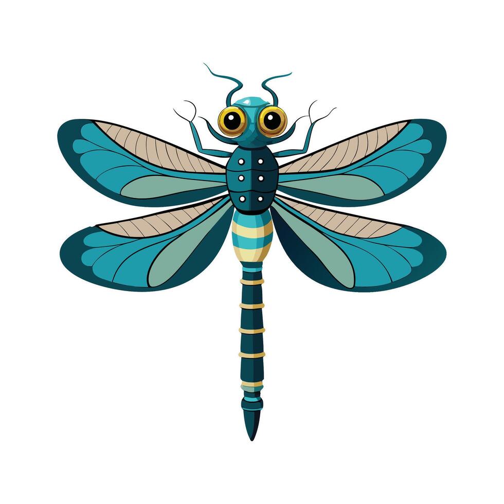 Aeshna Cyanea Exclusive Illustration vector