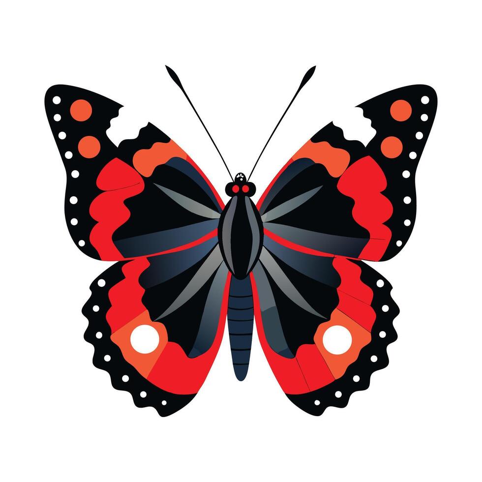 Argynnis Paphia Artistic Representation vector