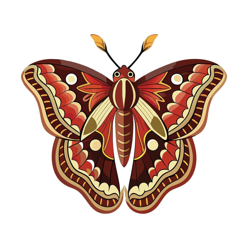 Attacus Atlas Creative Artwork vector