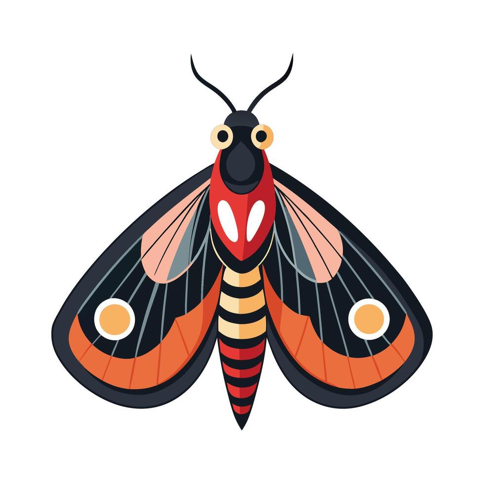 Automeris Belti Captivating Illustration vector