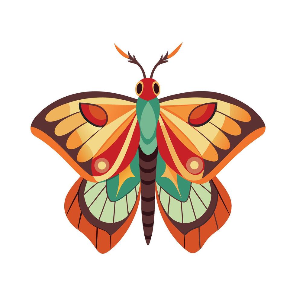 Automeris Io Creative Representation vector